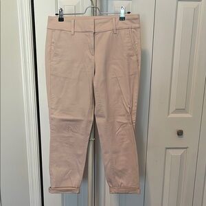 Loft Beige/Pink Cropped Pants 2